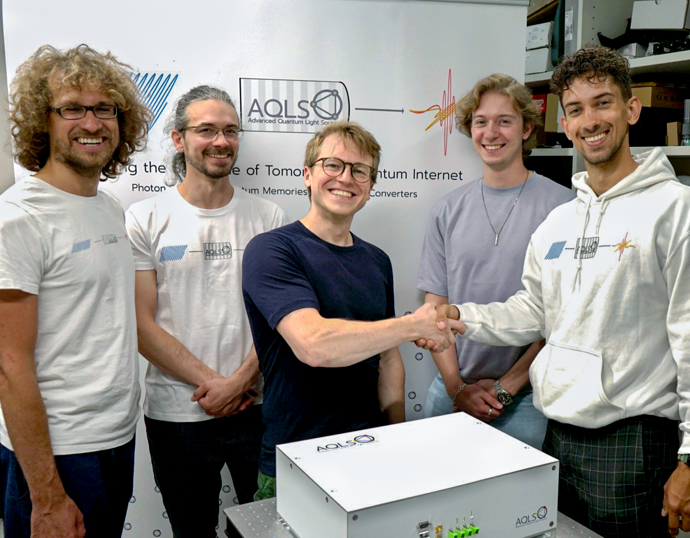 Quantum-communication laboratory equipment at Technical University of Munich